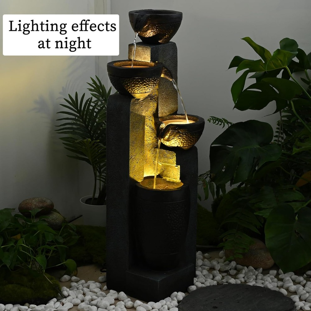 40''H 4-Tier Outdoor Garden Wa - огляд і ціна Resin Art Decor