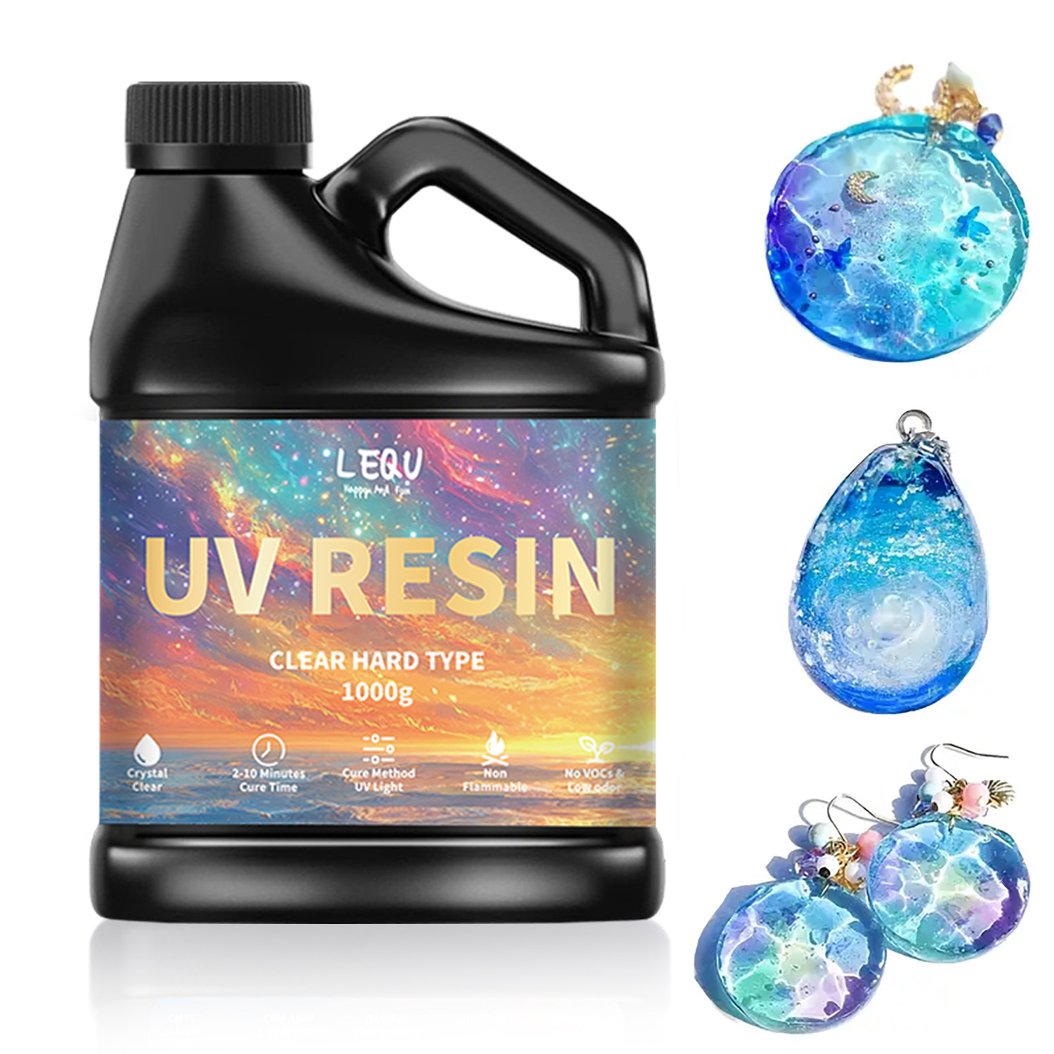 100/200/500/1000g UV Epoxy Res - огляд і ціна Resin Art Jewellery