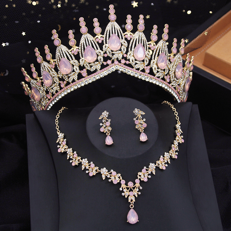 Blue Crown Bridal Jewelry Sets - огляд і ціна Resin Art Necklace